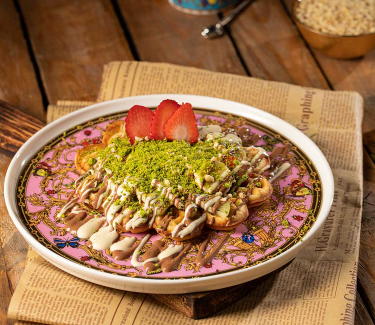 Papatya Waffle (Sütlü Çikolatalı)